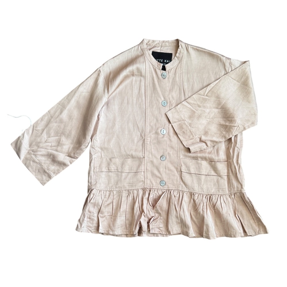 BITTE KAI RAND blush ruffle hem‎ jacket - Picture 3 of 7